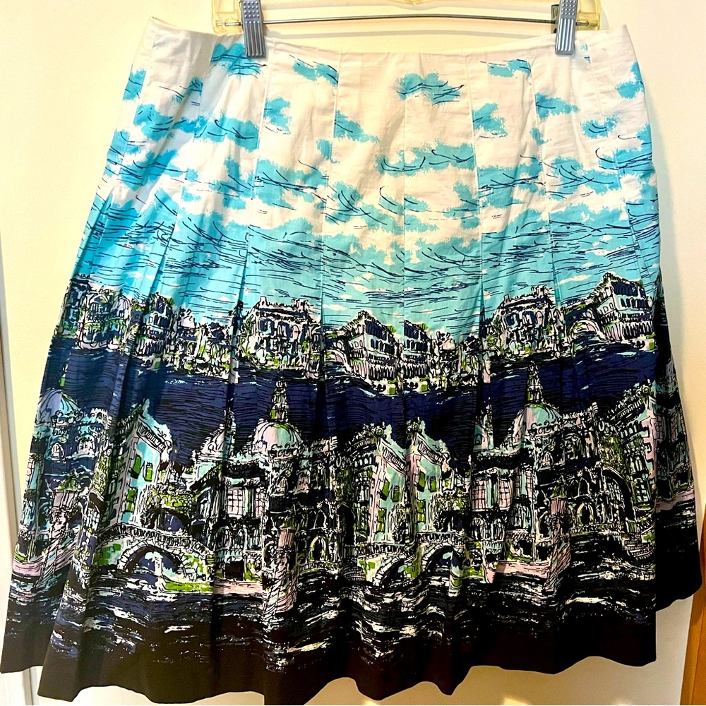 Talbots Venice Pleated Skirt Size 14P